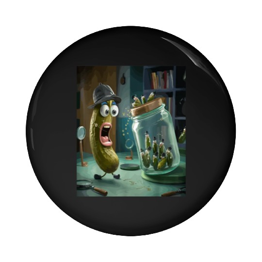 Funny Pickle Surprise Cucumber Pickles Pin Buttons