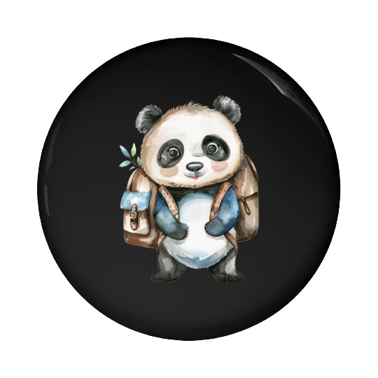 Watercolor Cute School Animals, Back to School Pin Buttons