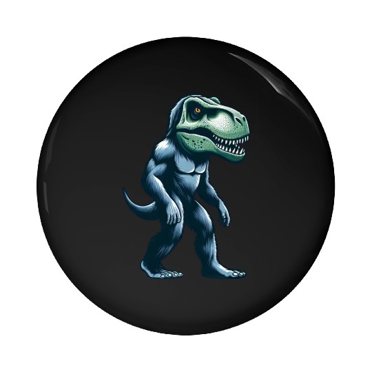 T-Rex Bigfoot Sasquatch Gorilla Fusion Creature Pin Buttons
