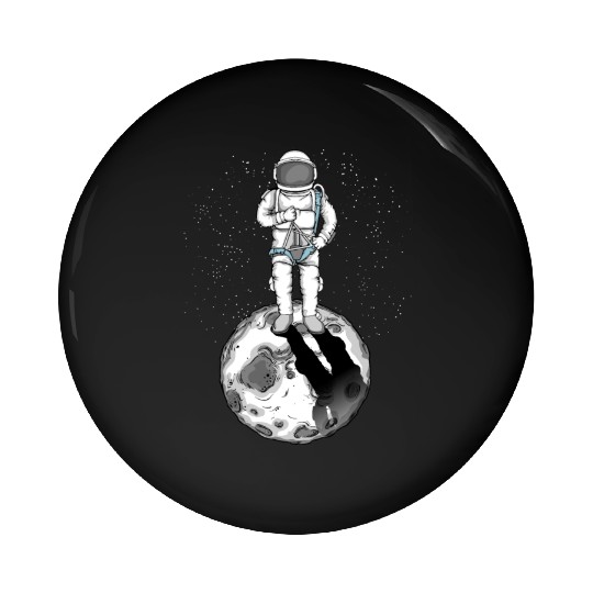 Triangle Instrument Player Kids Astronaut Musician Pin Buttons