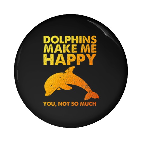 Dolphin Art For Men Women Kids Zoo Dolphin Lover Pin Buttons
