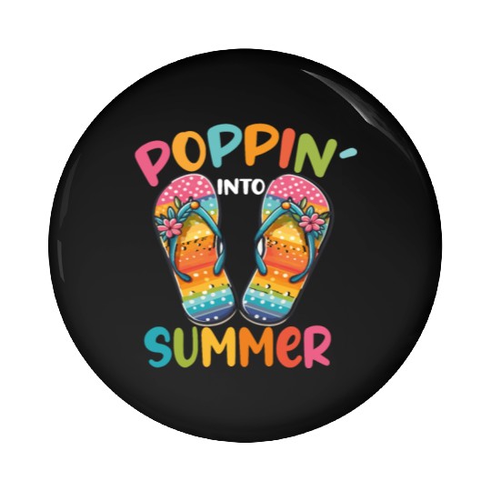 poppin into summer Bye Bye School Pin Buttons