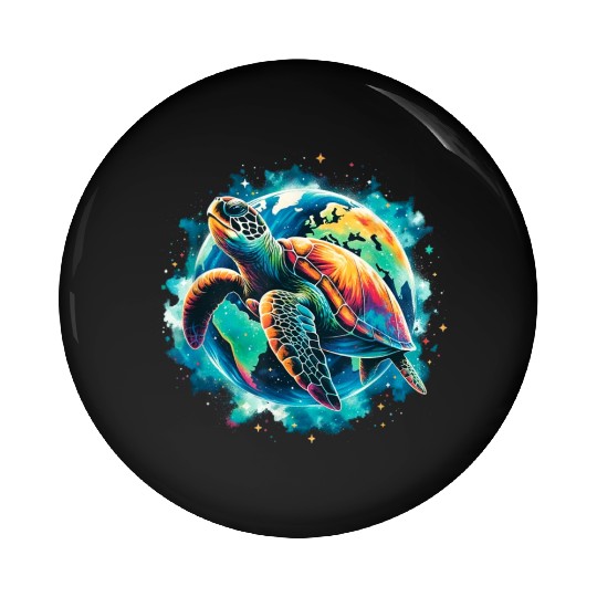 Earth Day Restore Sea Turtle Pin Buttons