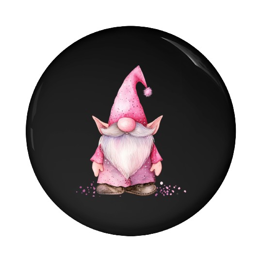 Pink Sparkle Gnome Clipart Images, Girly clipart, Pin Buttons
