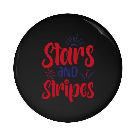Stars and Stripes Pin Buttons