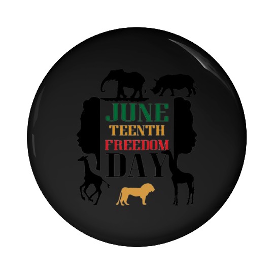 "Juneteenth Pin Buttons