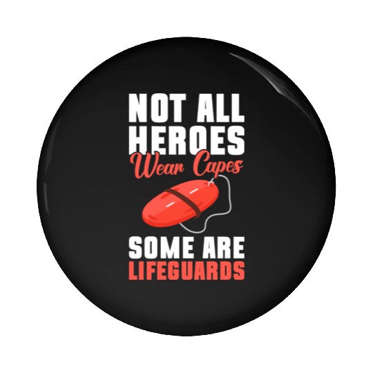 Lifeguard Lifebuoy Water Swimming Instructor Pin Buttons