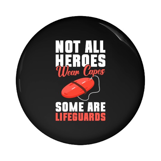 Lifeguard Lifebuoy Water Swimming Instructor Pin Buttons