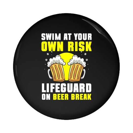 Lifeguard Pool Summer Pin Buttons