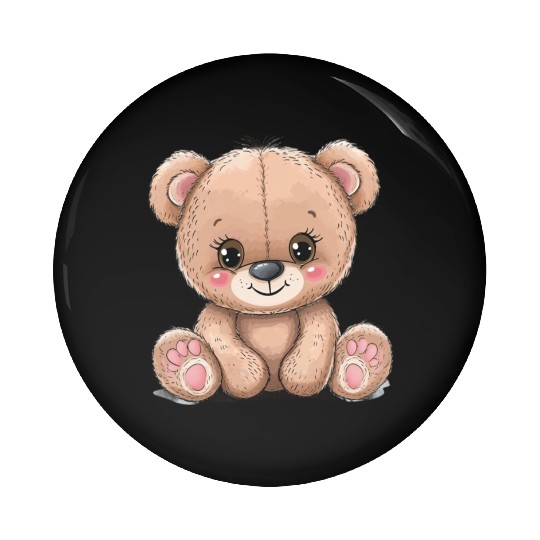 Cute Kawaii Teddy Bear Clipart, Cute Teddy Bear Pin Buttons