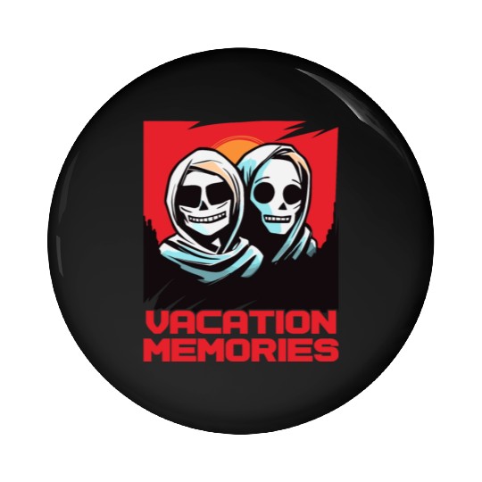 Strange Mummy: Vacation Memories Pin Buttons