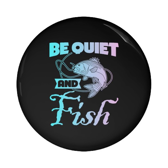 Fisherman Fish Fishing Rod Pin Buttons