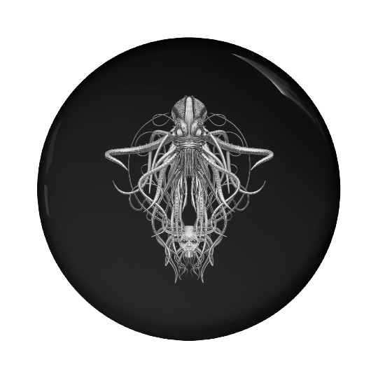 Cthulhu Kraken Black Steampunk s Pin Buttons