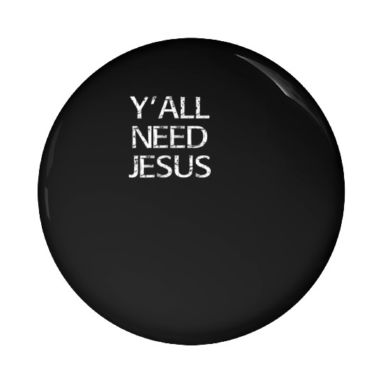 Team Jesus Fish Pin Buttons Yall