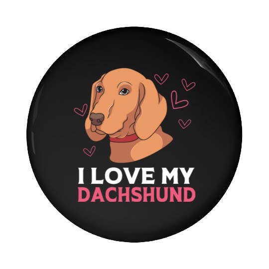 Pet Lover Wirehaired Dachshund Dog Pin Buttons