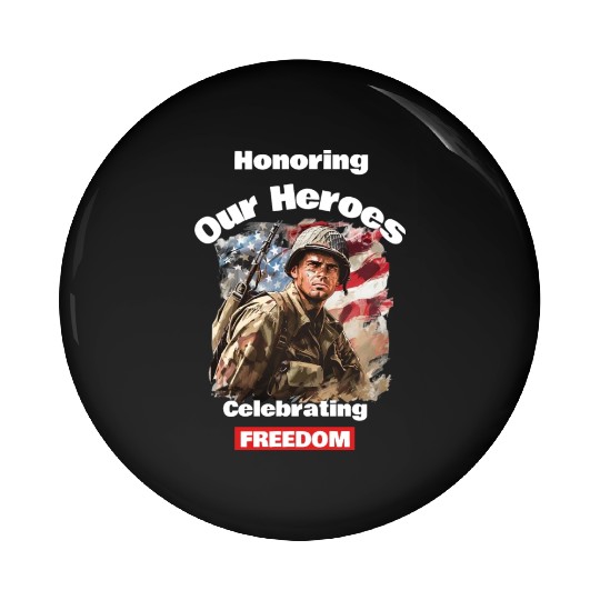 USA Army Veteran Pin Buttons