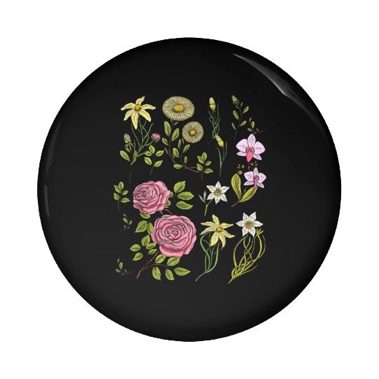 Flowers Cottagecore Mushroom Indie Clothes Pin Buttons