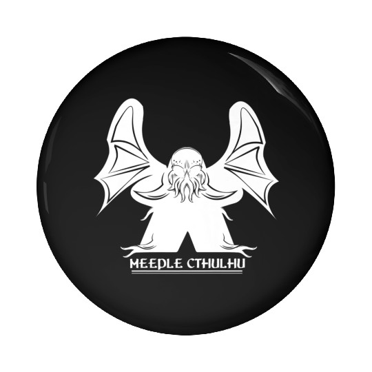 Meeple Cthulhu clothing Premium Pin Buttons