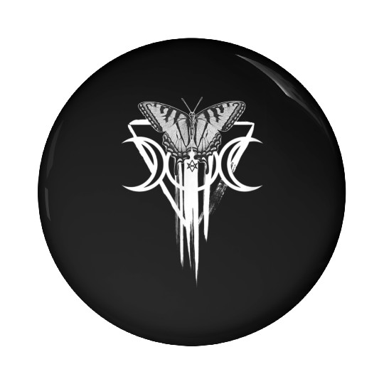 clothing aesthetics butterfly witchcraft Pin Buttons