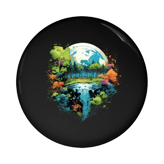 Respect Your Mother Earth Day Save Our Planet Pin Buttons