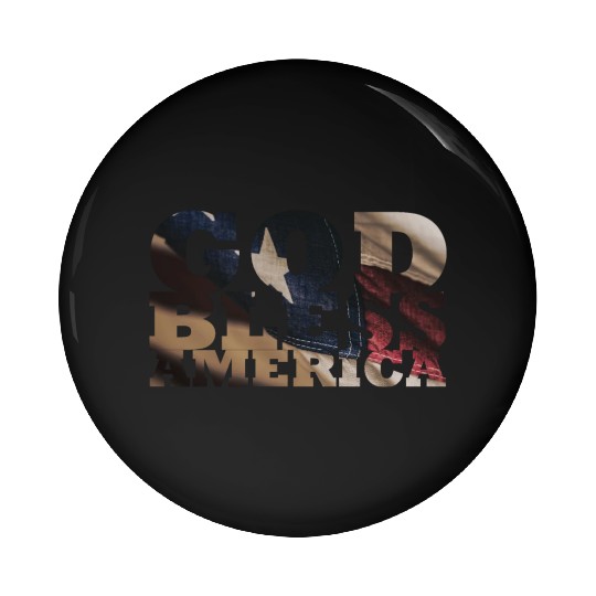 God Bless America Pin Buttons
