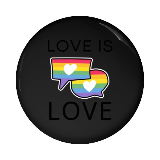 love is love pride month Pin Buttons