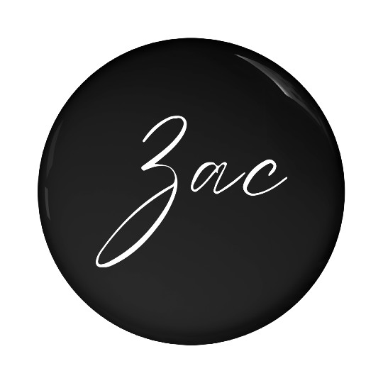 Zeus Name with Z Boy Name Birth Baby Shower Boy Pin Buttons