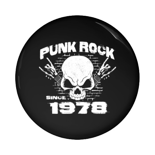 Vintage Grunge Punk since 1978 for 46th Birthday Pin Buttons