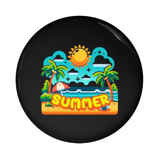 Summer Fun Pin Buttons