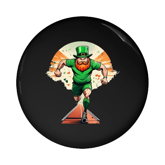 St. Patrick's Day Shamrock St Paddy's Day Running Pin Buttons