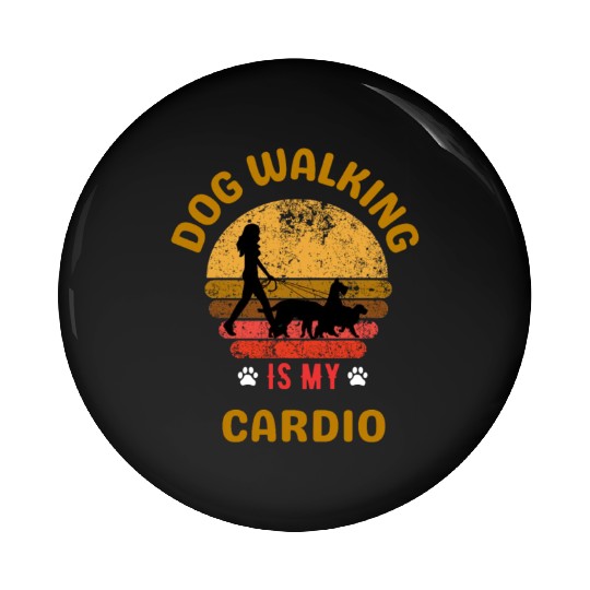 Dog Walking Dog-walking Pet Walk Dog Walker Pin Buttons