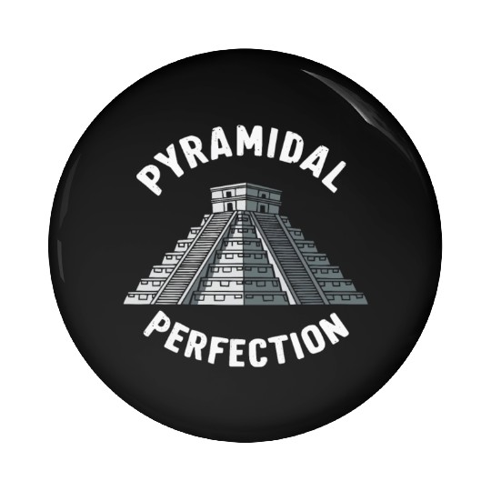 Aztec Pyramid Mayan Indigenous Mexican Aztec Pin Buttons