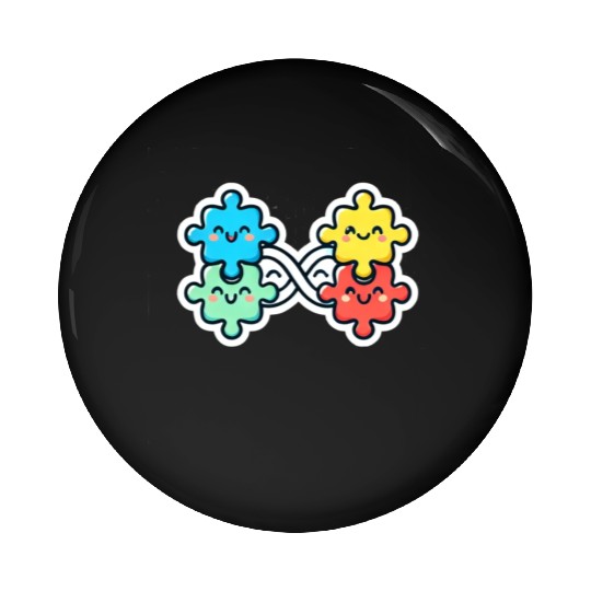 Neurodiversity is cute Pin Buttons