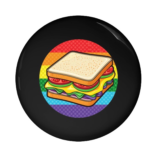 LGBTQ Sandwich Pin Buttons