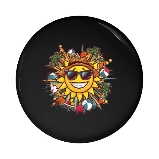 The Best Summer Time Pin Buttons design