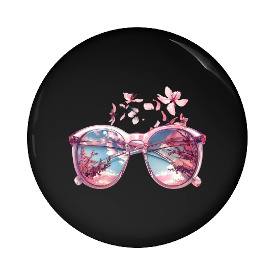 Blossom Reflection Pin Buttons