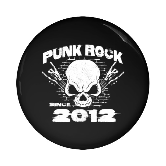Punk Rock Since 2012 - Skull Rock Hands 12th Pin Buttons