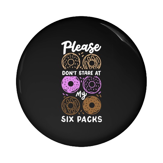 Donut Gym Workout Pin Buttons