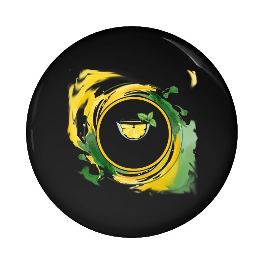 Lemonade in a Glass Pin Buttons