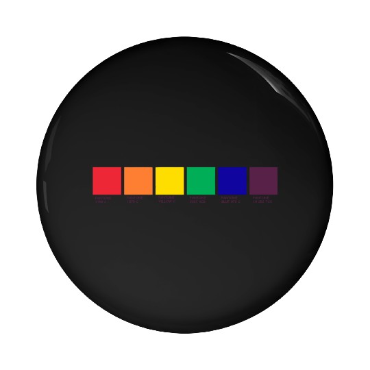 LGBT COLOR PANTONE PALLETE GAY COMMUNITY DESIGN Pin Buttons