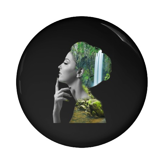 "Girls Waterfall Pin Buttons - Trendy & Stylish Summer