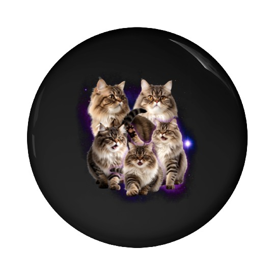 Persian Cat Pet Animals Lover Design Pin Buttons
