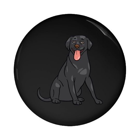 Dog - Black Lab Pin Buttons