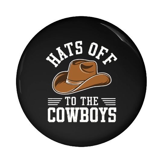 Cowboy Lifestyle Western Theme with Horses and Pin Buttons