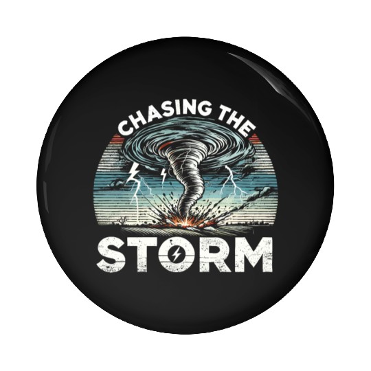 Tornado Chasing Adventures: Embrace Nature's Fury Pin Buttons