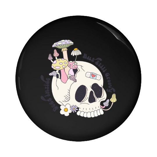Dead Inside But Still Groovy Pin Buttons