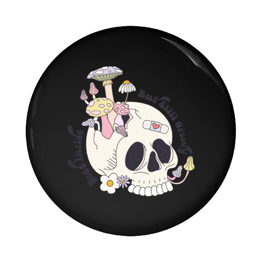 Dead Inside But Still Groovy Pin Buttons
