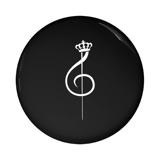 Crown Music Clef Note King Queen Prince Princess Pin Buttons
