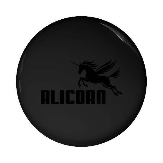 ALICORN - Black Pin Buttons