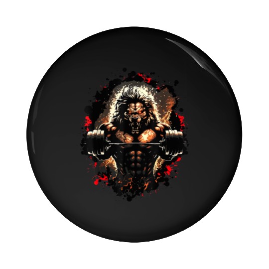 Lifting Weights Muscles Bodybuilding Workout Pin Buttons